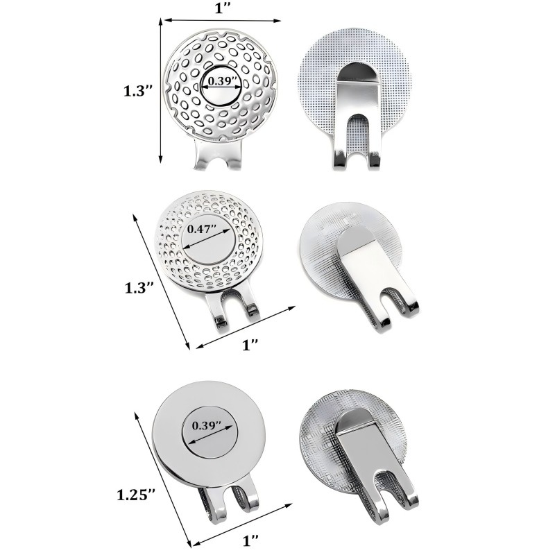 Soft Enamel Golf Ball Maker Magnetic Hat Clip Soft Enamel Golf Ball Maker Magnetic Hat Clip